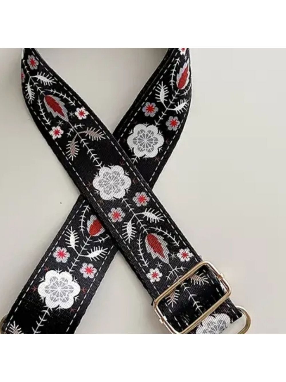 FLOWER PATTERN Guitar /Purse Strap - Picture 2 of 5